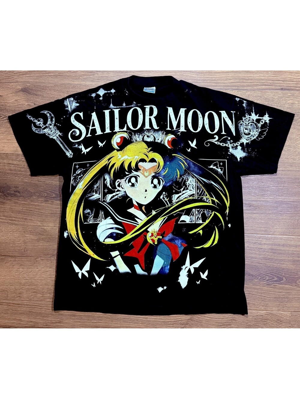 Sailor Moon Anime All Over Print AOP T Shirt XL Screen Stars Double Sided #15A